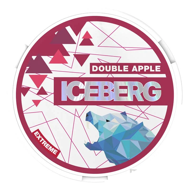 Iceberg Double Apple nicotine pouch tin