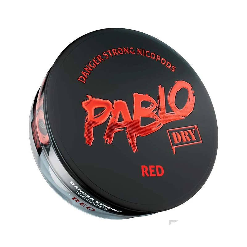 Pablo Dry Red 30mg nicotine pouch tin
