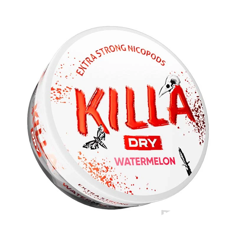 Killa Dry Watermelon nicotine pouch tin