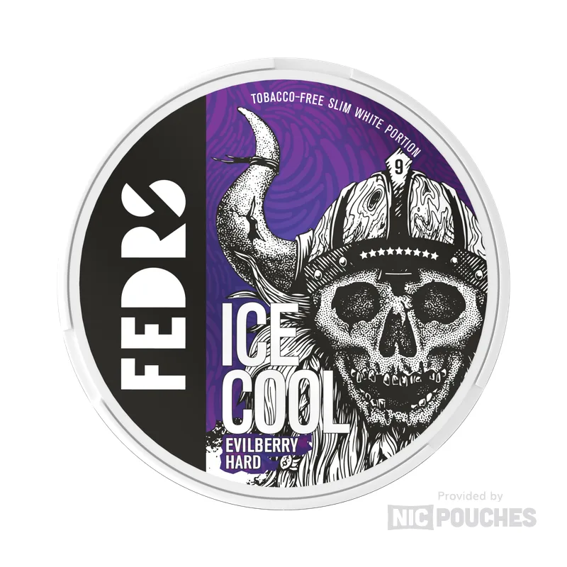 FEDRS Ice Cool Evilberry nicotine pouch tin