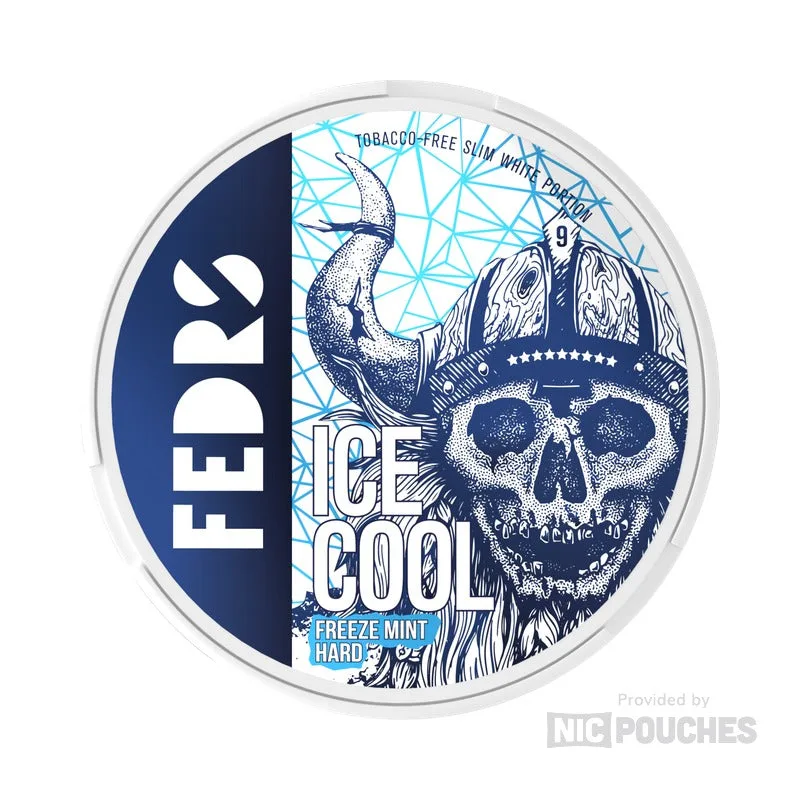 FEDRS Ice Cool Freeze Mint nicotine pouch tin