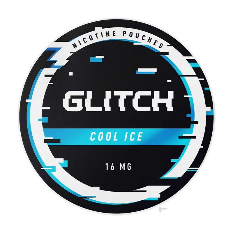 Glitch Cool Ice nicotine pouch tin