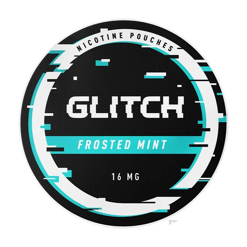 Glitch Frosted Mint nicotine pouch tin