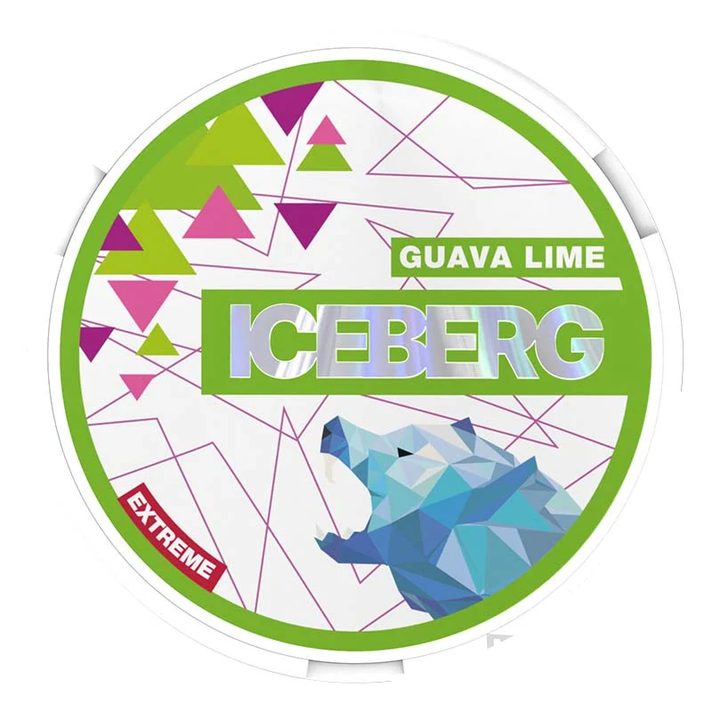 Iceberg Guava Lime nicotine pouch tin