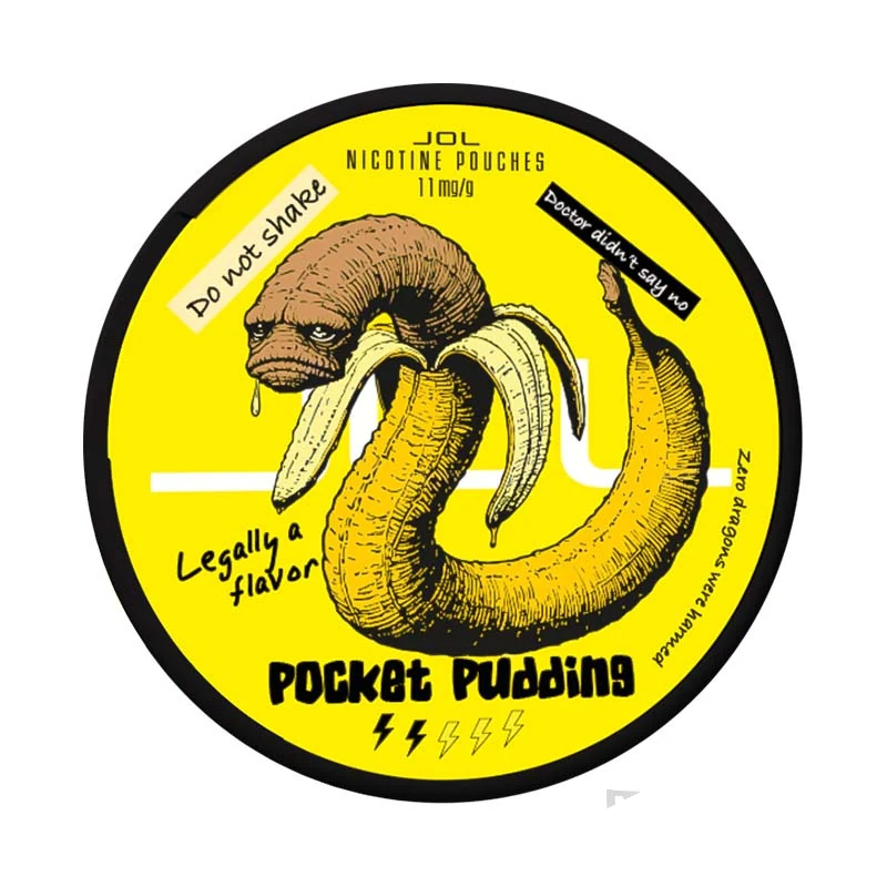 Jol Pocket Pudding - Banana Toffee nicotine pouch tin