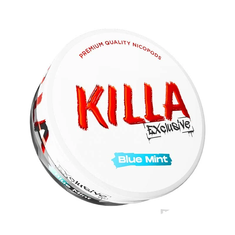 Killa Exclusive Blue Mint nicotine pouch tin