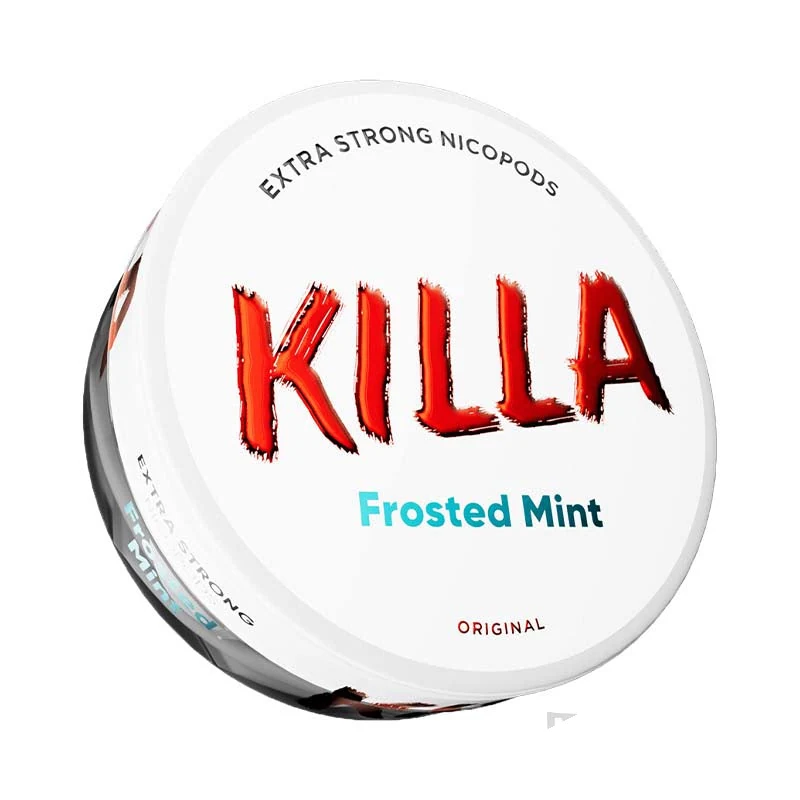 Killa Frosted Mint Extra Strong nicotine pouch tin