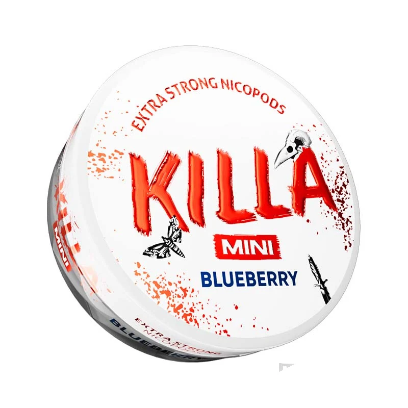 Killa Mini Blueberry nicotine pouch tin