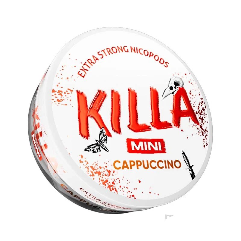 Killa Mini Cappuccino nicotine pouch tin