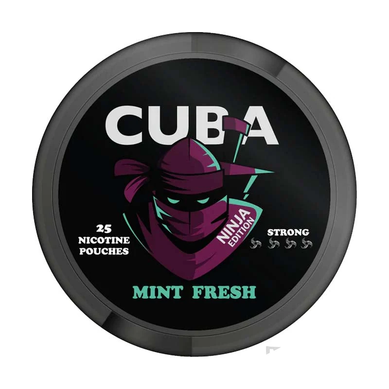 CUBA Mint Fresh Ninja nicotine pouch tin