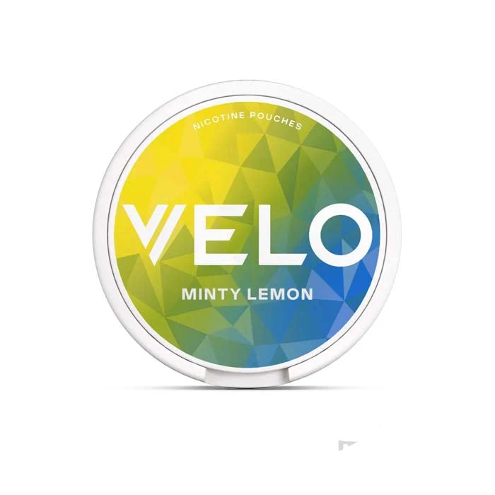 VELO Minty Lemon nicotine pouch tin