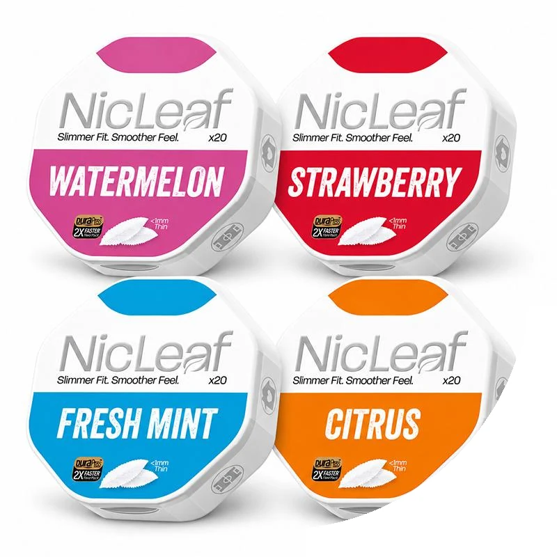 NicLeaf 7.5mg Variety Bundle (4-Pack) nicotine pouch tin
