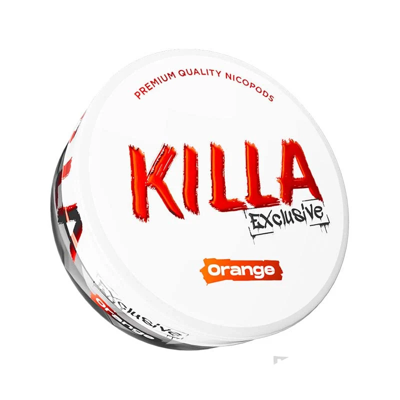 Killa Exclusive Orange nicotine pouch tin