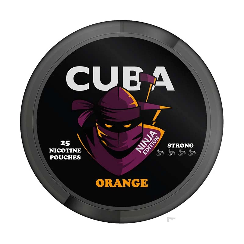 CUBA Orange Ninja nicotine pouch tin