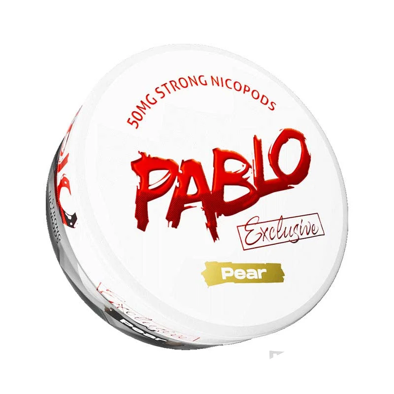 Pablo Exclusive Pear nicotine pouch tin