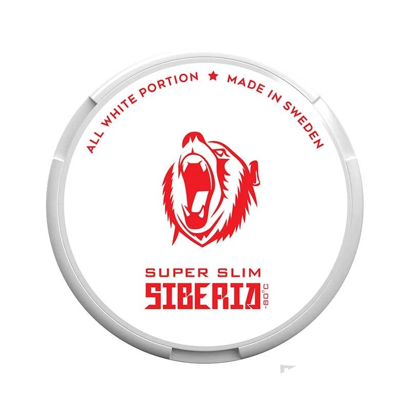 Siberia Super Slim nicotine pouch tin