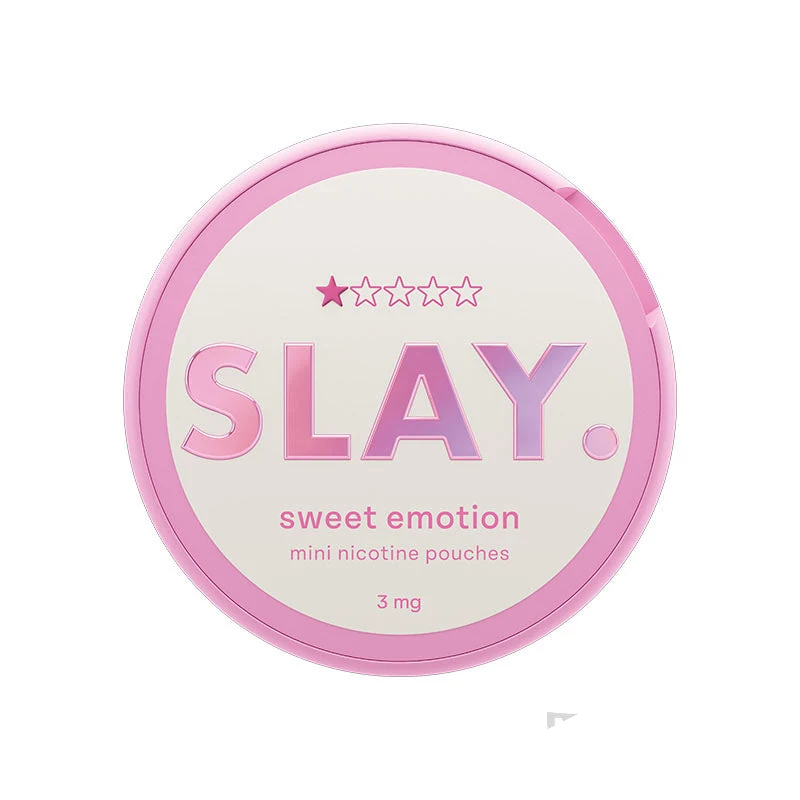 SLAY Sweet Emotion nicotine pouch tin