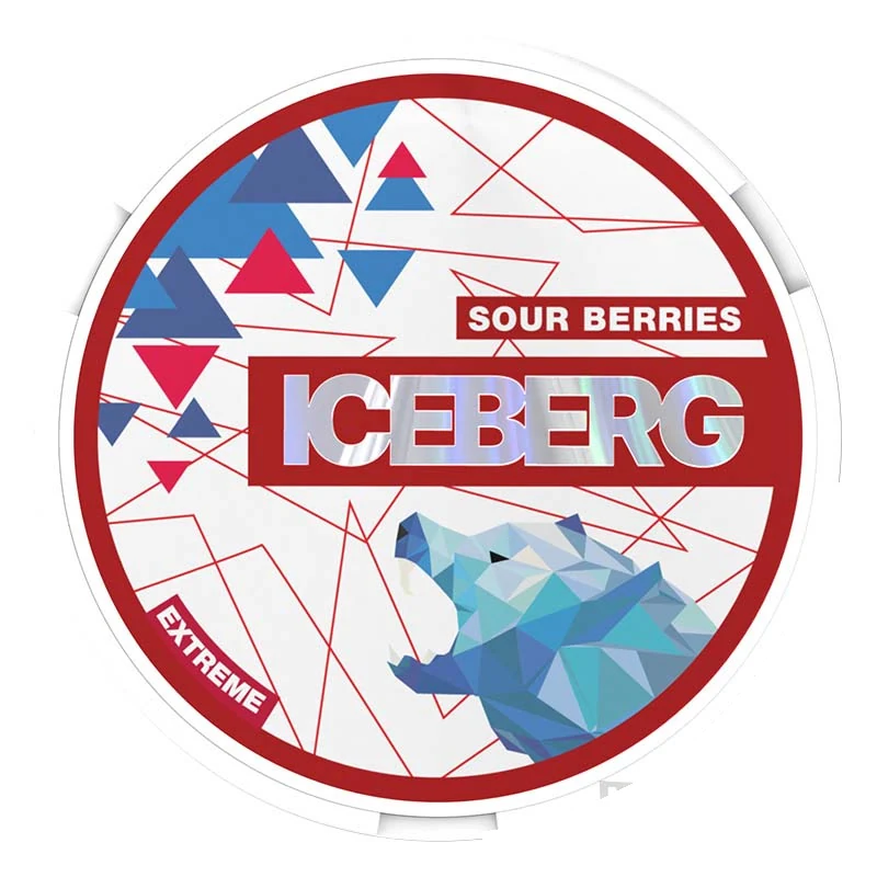 Iceberg Sour Berries nicotine pouch tin