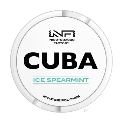 CUBA Ice Spearmint nicotine pouches