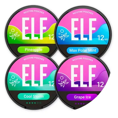 ELF Top Flavours 12mg Bundle (4-Pack) nicotine pouches