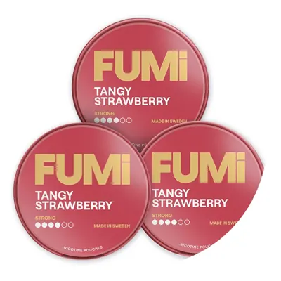 FUMI Tangy Strawberry 8mg (3-Pack) nicotine pouches