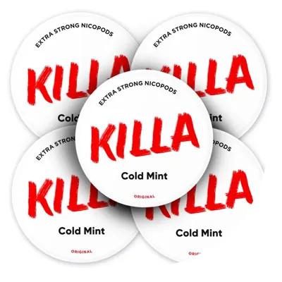 Killa Cold Mint 16.5mg Bundle (20-Pack) nicotine pouches
