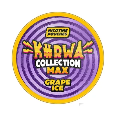 Kurwa Collection Max Grape Ice nicotine pouches