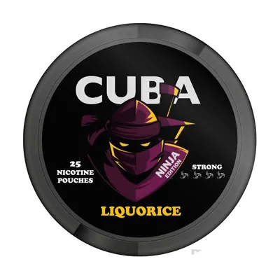 CUBA Liquorice Ninja nicotine pouches
