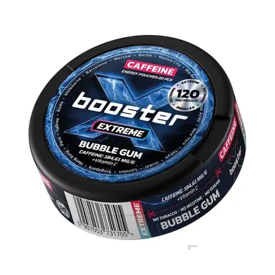X-Booster Bubble Gum nicotine pouches