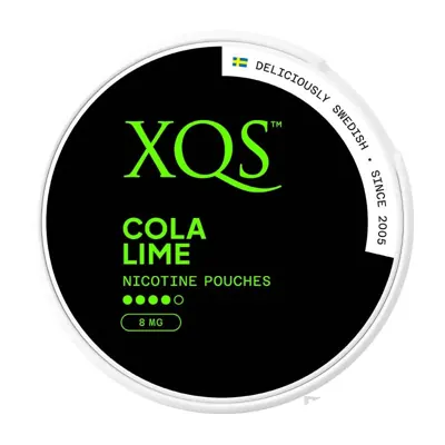 XQS Cola Lime nicotine pouches
