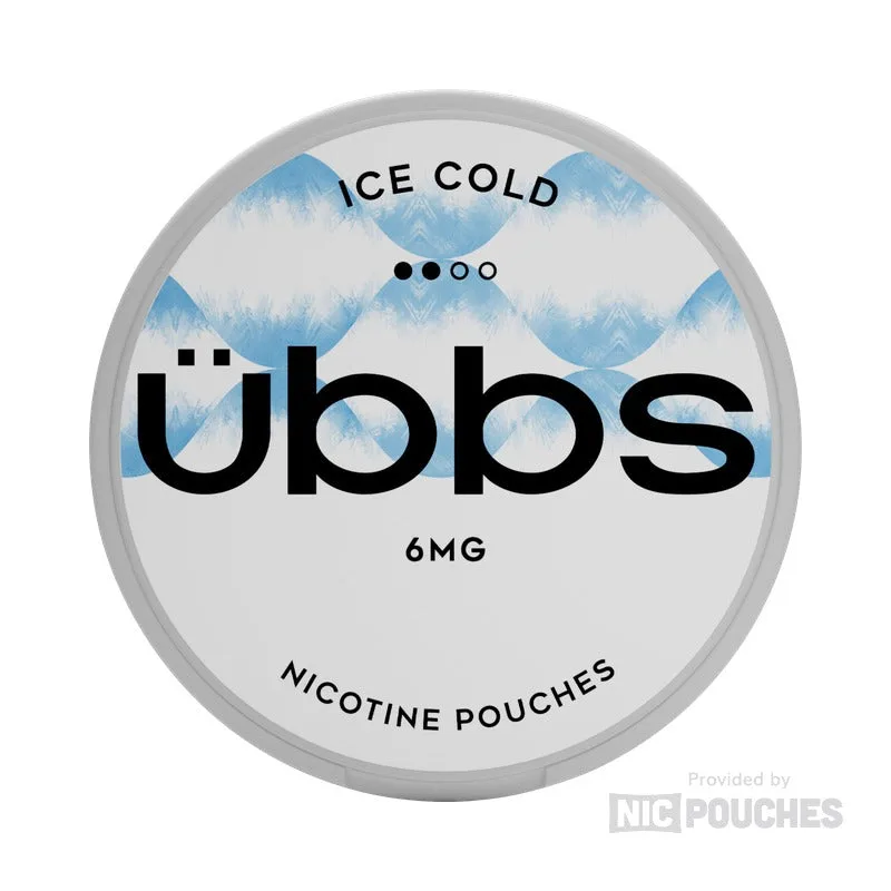Übbs Ice Cold nicotine pouch tin