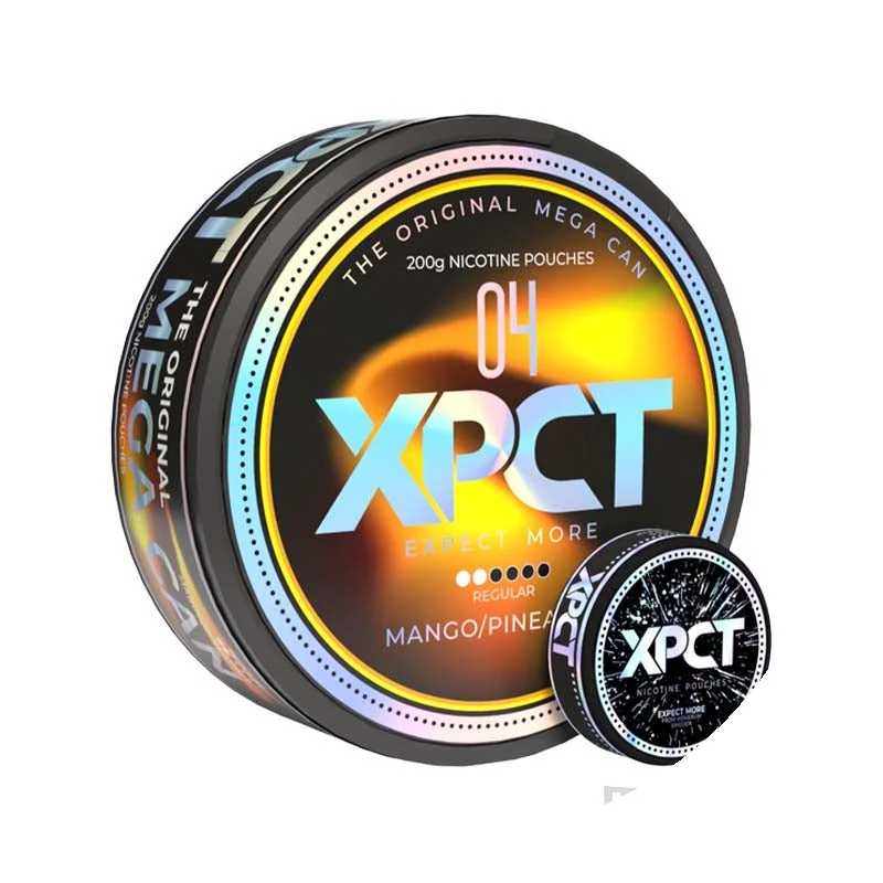 XPCT Megacan Mango/Pineapple nicotine pouch tin
